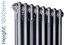 DQ-MD2-R-1800-TH - DQ Modus 2 Column Vertical Radiator H1800mm x W1358mm Raw DQ-MD2-R-1800-TH - DQ Modus 2 Column Vertical Radiator H1800mm x W1358mm Raw